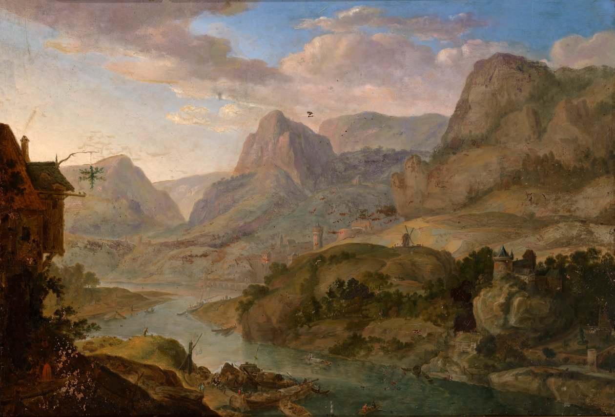 Landskap, 1600-tallet av Herman Saftleven the Younger