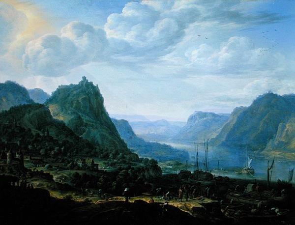 Utsikt over Rhinen av Herman the Younger Saftleven