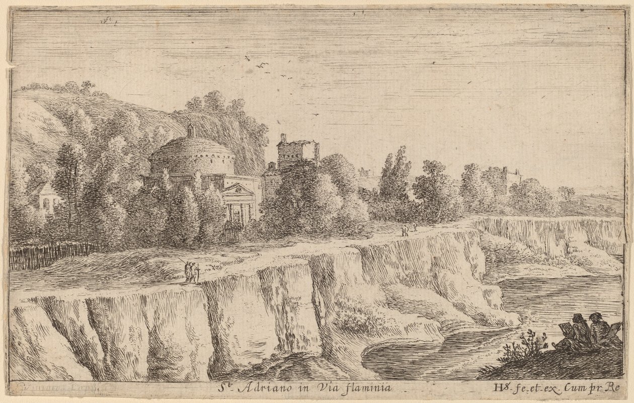 San Adrians kirke på Via Flaminia av Herman van Swanevelt
