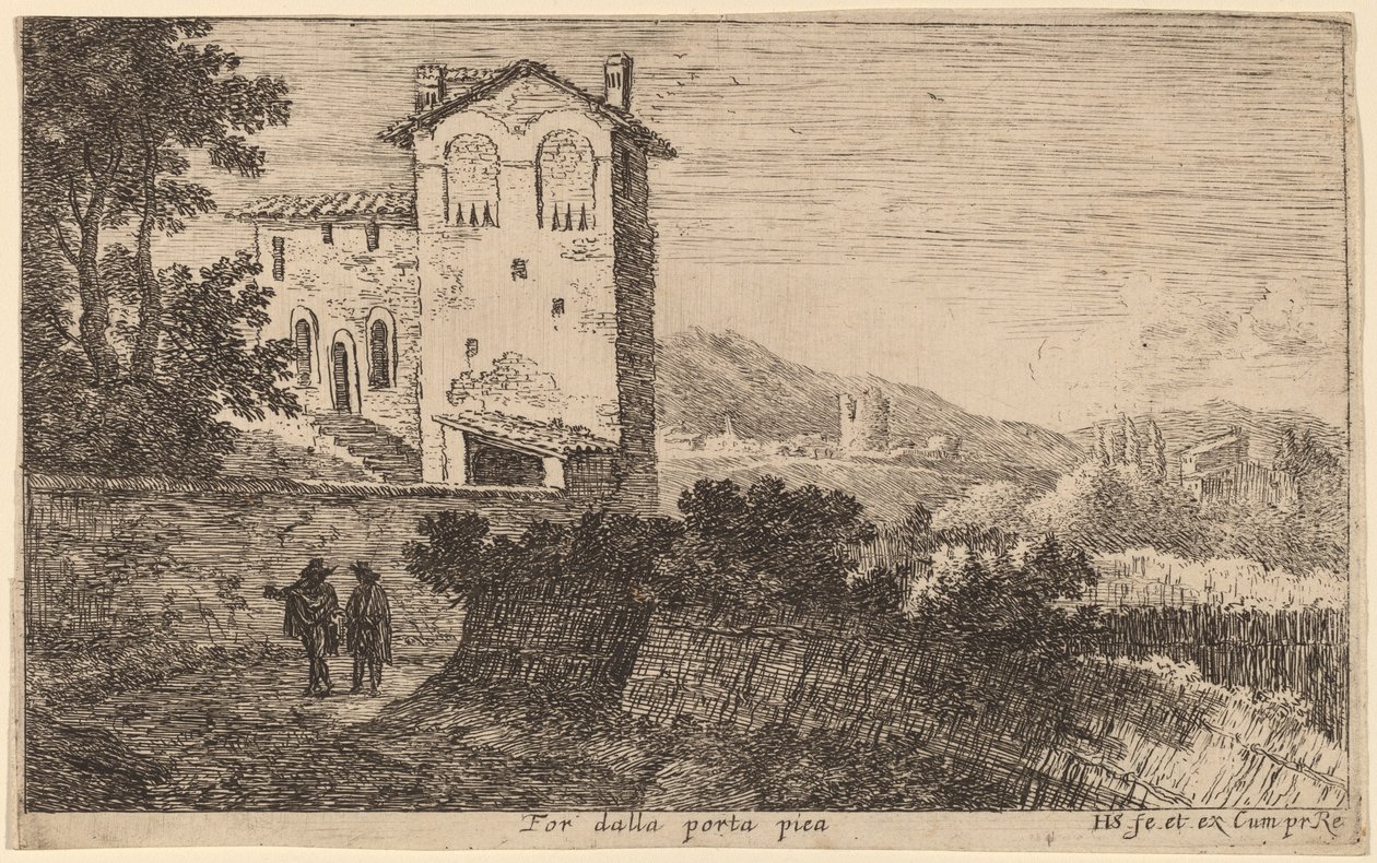 For fra Porta Pia (Villa utenfor Porta Pia) av Herman van Swanevelt