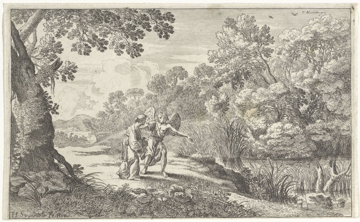 Hagar and the Angel Old Testament Scenes (serietittel) av Herman van Swanevelt