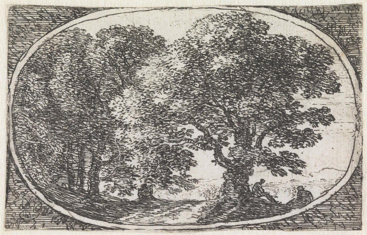 Landskap (nr. 10 fra serien: Variae campestrum fantasiae) av Herman van Swanevelt