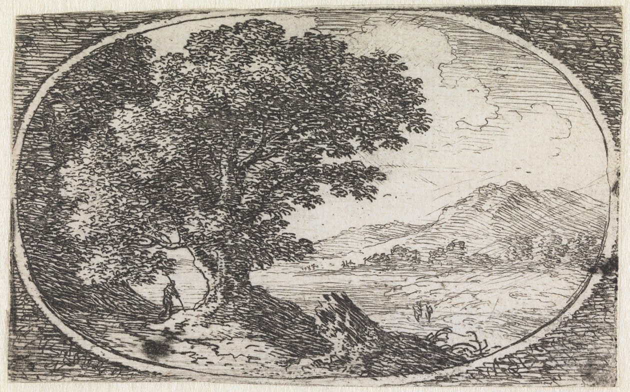Landskap (nr. 13 fra serien: Variae campestrum fantasiae) av Herman van Swanevelt