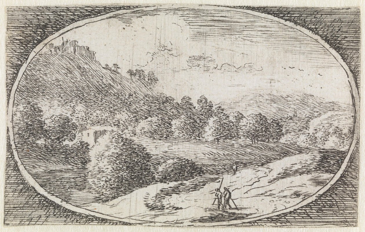 Landskap (nr. 22 fra serien: Variae Campestrum Fantasiae) av Herman van Swanevelt