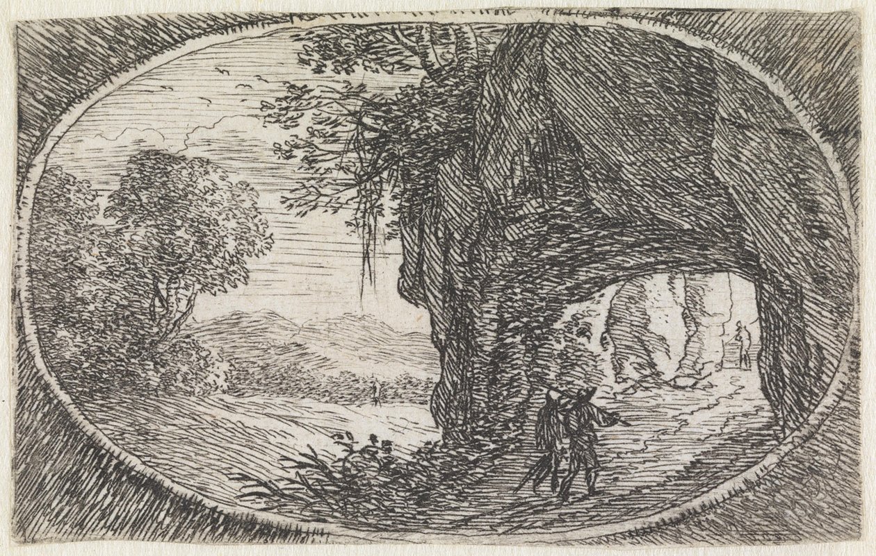 Landskap (nr. 23 fra serien: Variae Campestrum Fantasiae) av Herman van Swanevelt