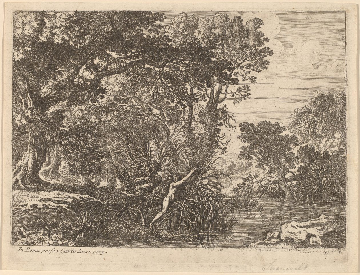 Pan og Syrinx av Herman van Swanevelt