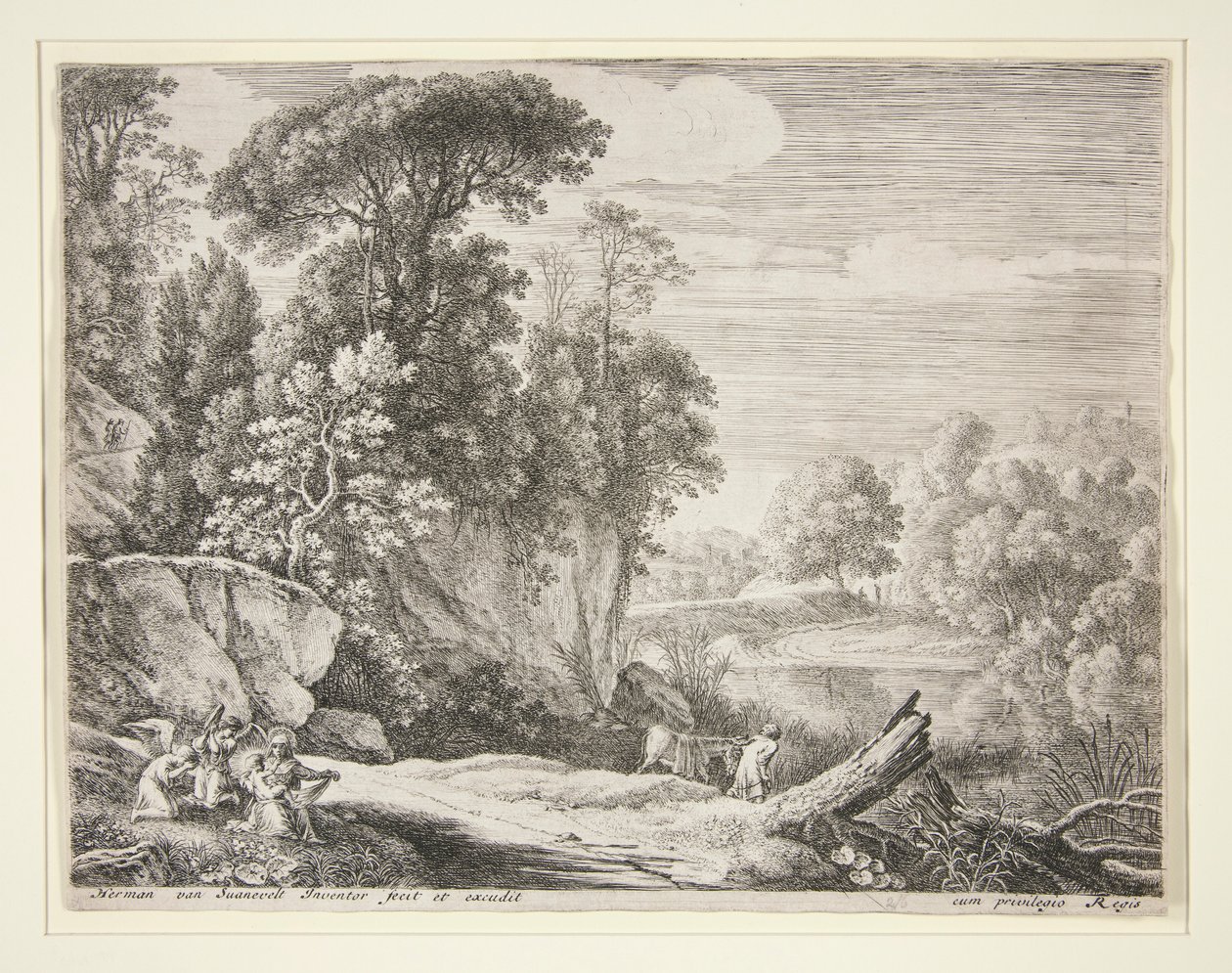The Donkey Led to the River, fra settet The Flight into Egypt av Herman van Swanevelt
