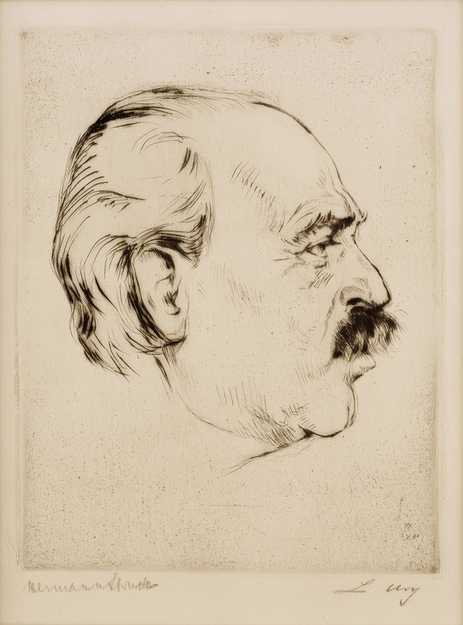Portrett av Lesser Ury av Hermann Struck