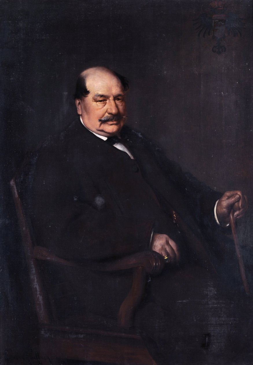 Grev Alois Nikolaus Ambros grev von Arco-Stepperg (1808-1890) av Hermann Kaulbach