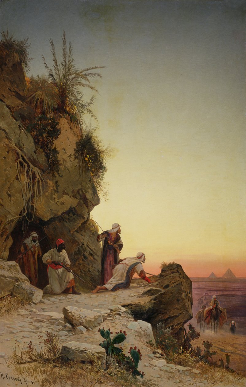Bakhold i nærheten av Gizeh av Hermann David Salomon Corrodi