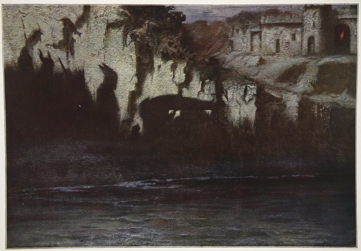 Begravelsen til Siegfried, 1906 av Hermann Hendrich