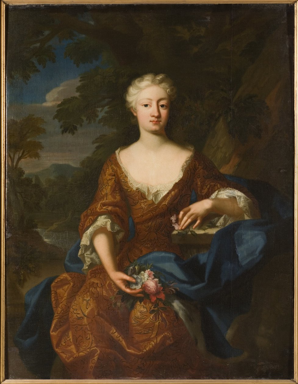 Louise Dorothee de Brandebourg, reine de Suede - Portrett av prinsesse Luise Dorothea av Preussen (1680-1705), av Quiter, Hermann Hendrik, den yngre (aktiv 1700-1731). Olje på lerret av Hermann Hendrik de (active 1700 1731) Quiter