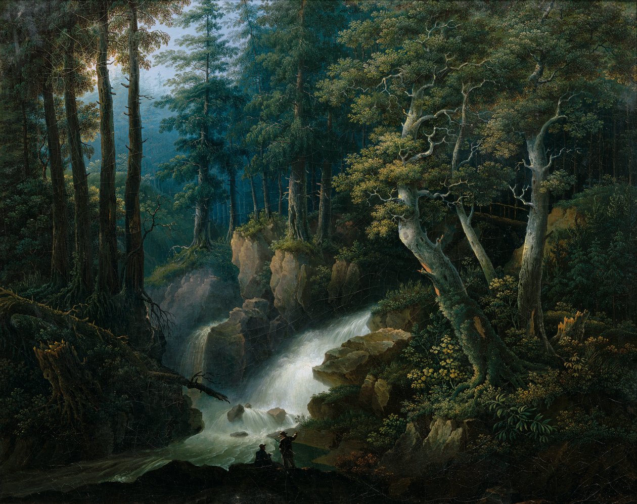 Ilse-fossen på Brocken i Harz-fjellene av Hermann Josef Neefe