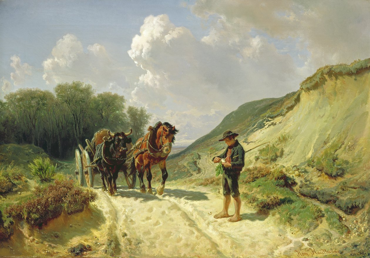 To typer sele, ca. 1855 av Hermann Kauffmann