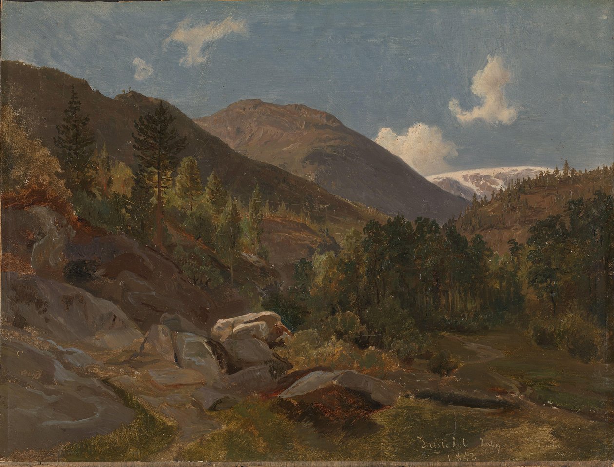 Norsk landskap av Hermann Kauffmann the Elder