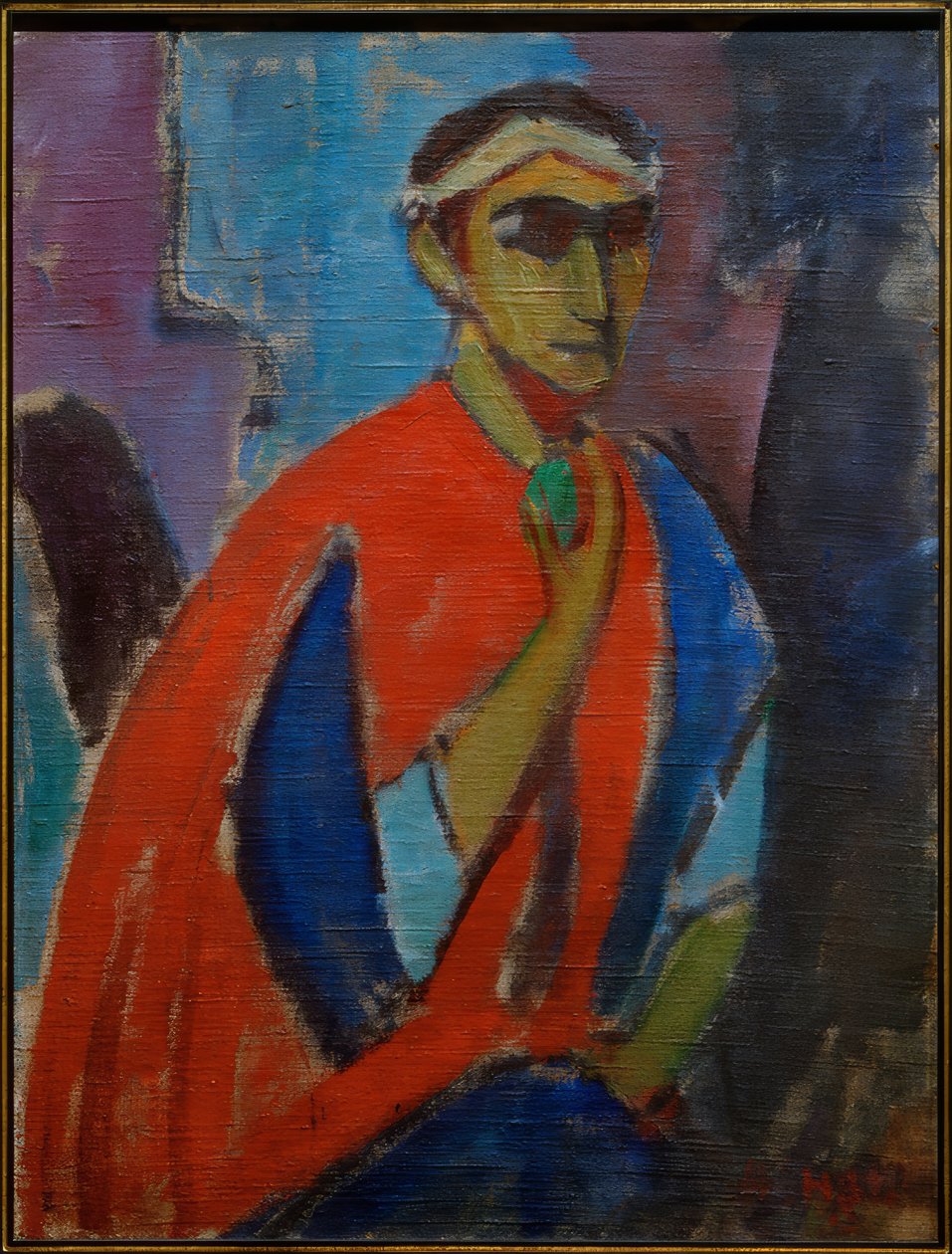 Selvportrett i kostyme (Der Römer) av Hermann Stenner