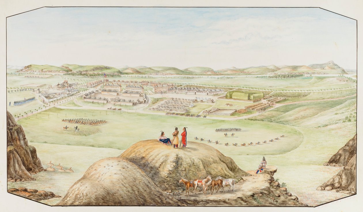 Fort Keogh, Montana-territoriet, ca. 1877-1881. av Hermann Stieffel