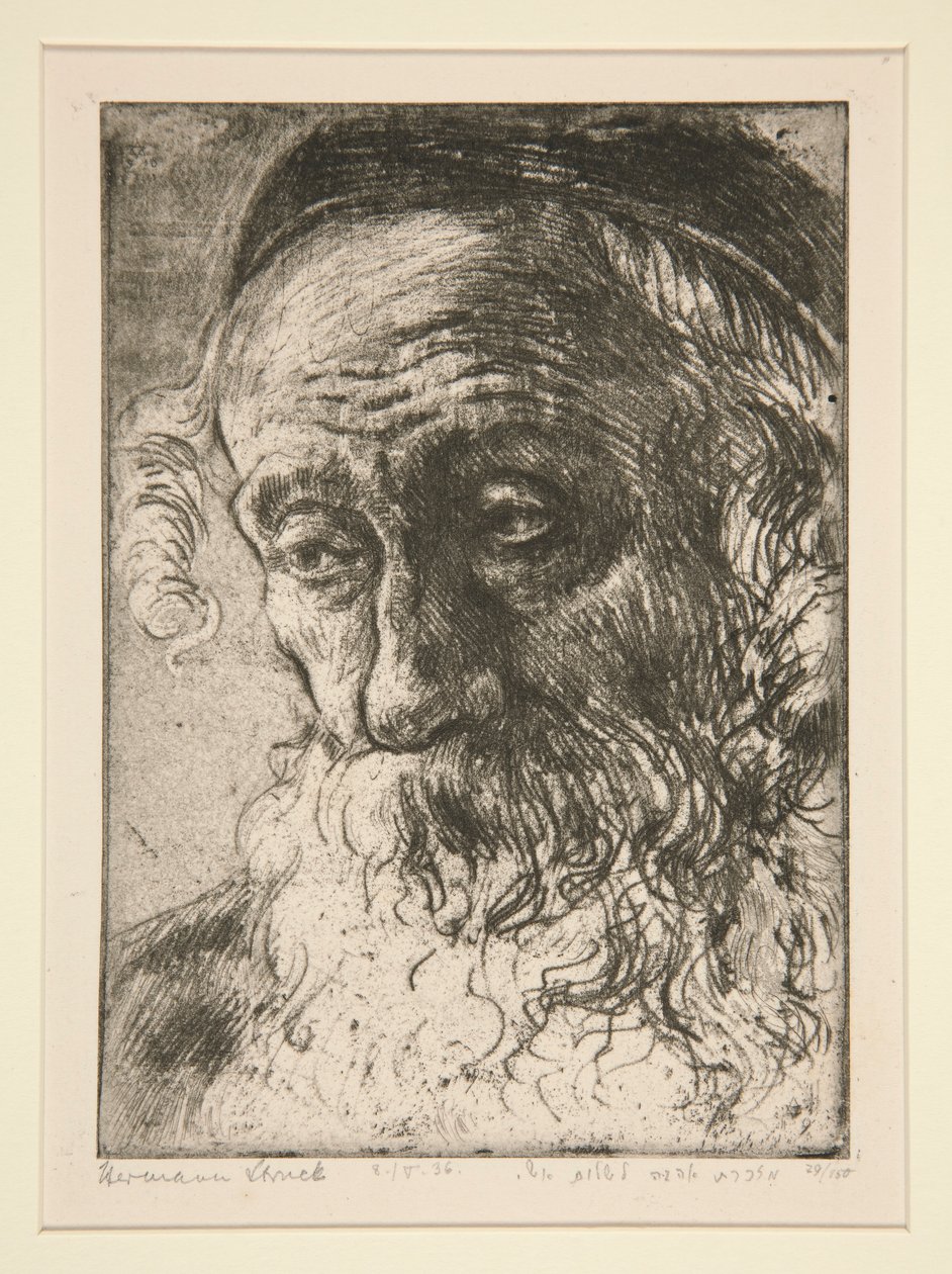 Alte Jude aus Jaffa [jøde fra Jaffa] av Hermann Struck