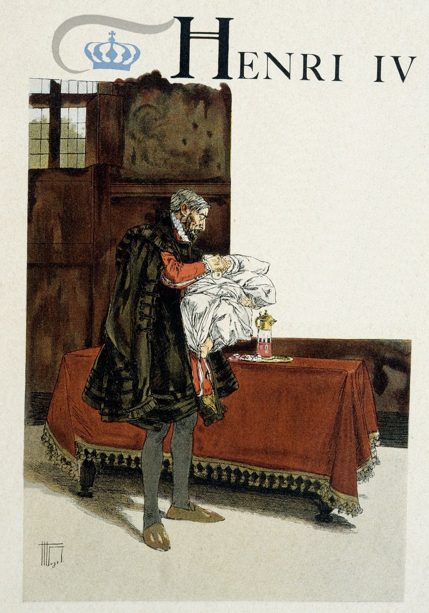 Fødsel av Henry IV (1553-1610), hans bestefar (Henri d