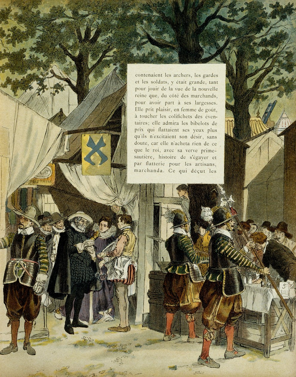 Henry IV (1553-1610) på messen i Saint Germain, etter ekteskapet, 16. desember av Hermann Vogel