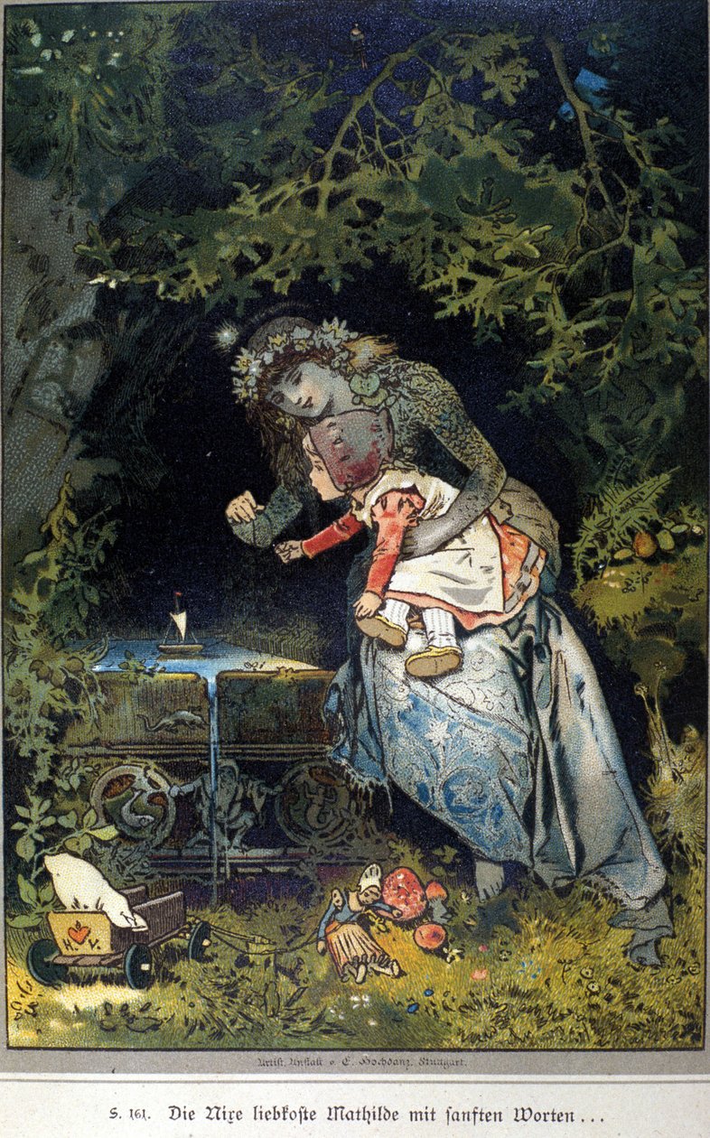 Illustrasjon av Vogel for en fortelling av brødrene Jacob (1785-1863) og Wilhelm (1786-1859) Grimm av Hermann Vogel