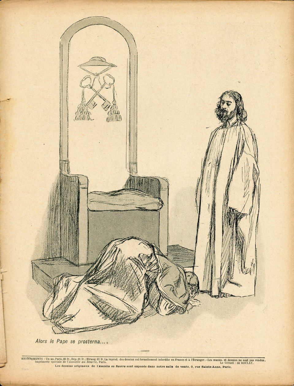 L'Plate au beurre, nummer 143, satirisk i B&W av Hermann Vogel