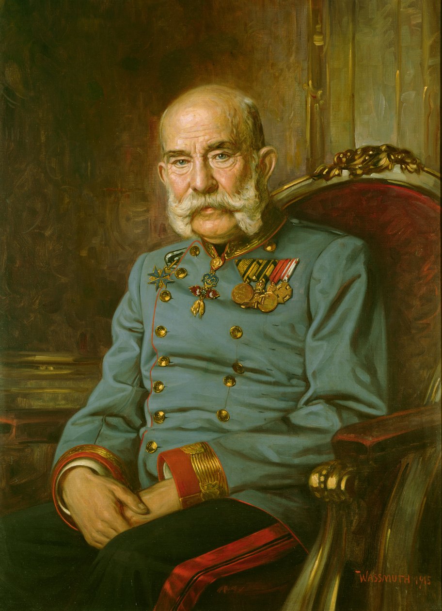 Keiser Franz Joseph I av Østerrike (1830-1916) av Hermann Wassmuth