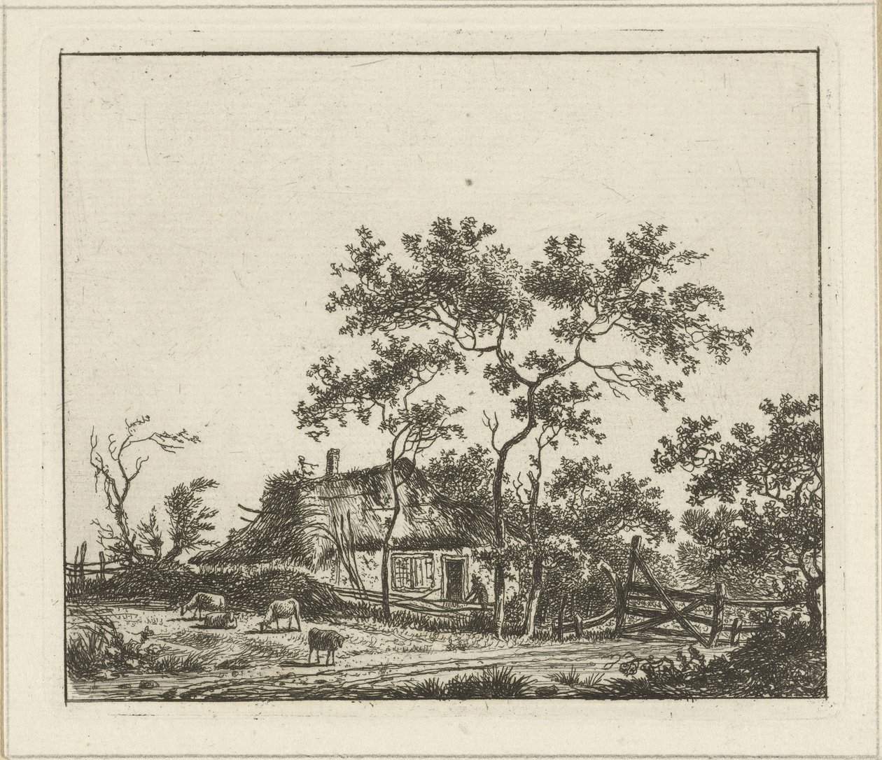 Landskap med gård Seks landskap (tittel på objekt) av Hermanus Fock