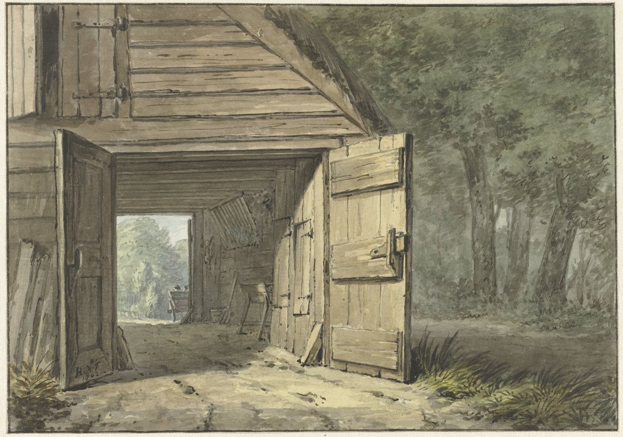Stall på vertshuset den lærde mannen i Bennebroek av Hermanus Numan
