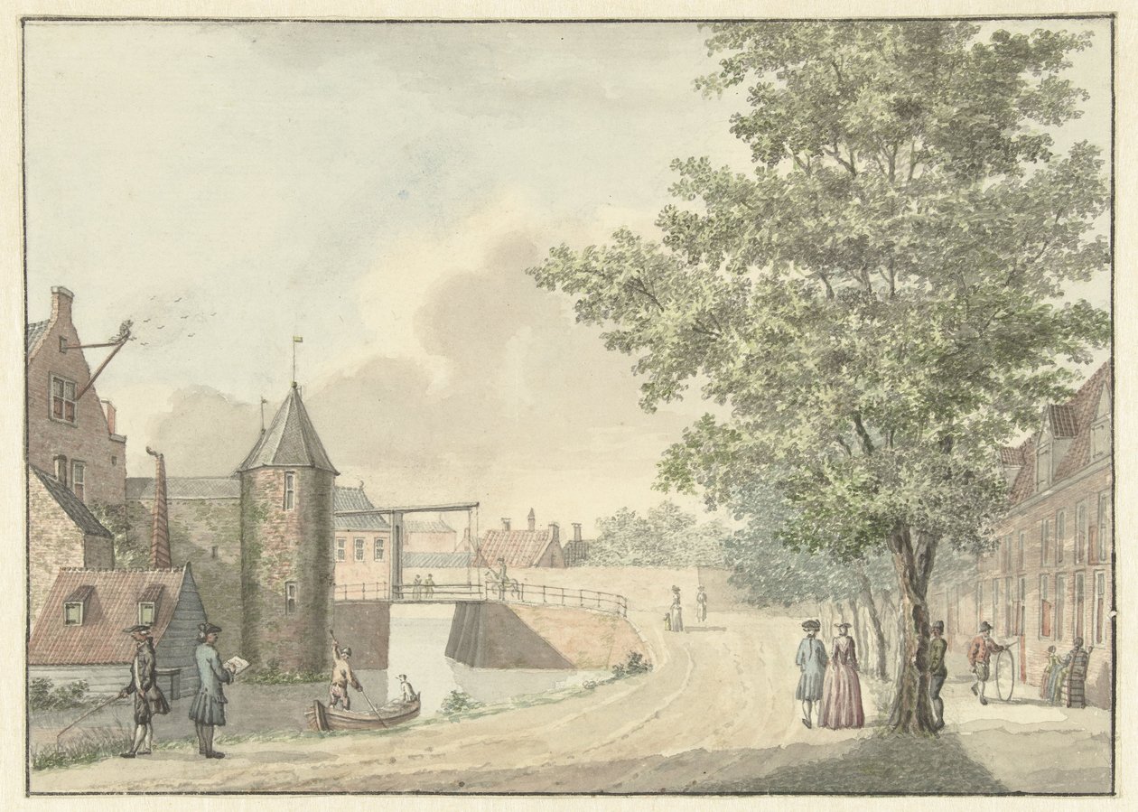 Waardpoort i Utrecht av Hermanus Petrus Schouten (possibly)