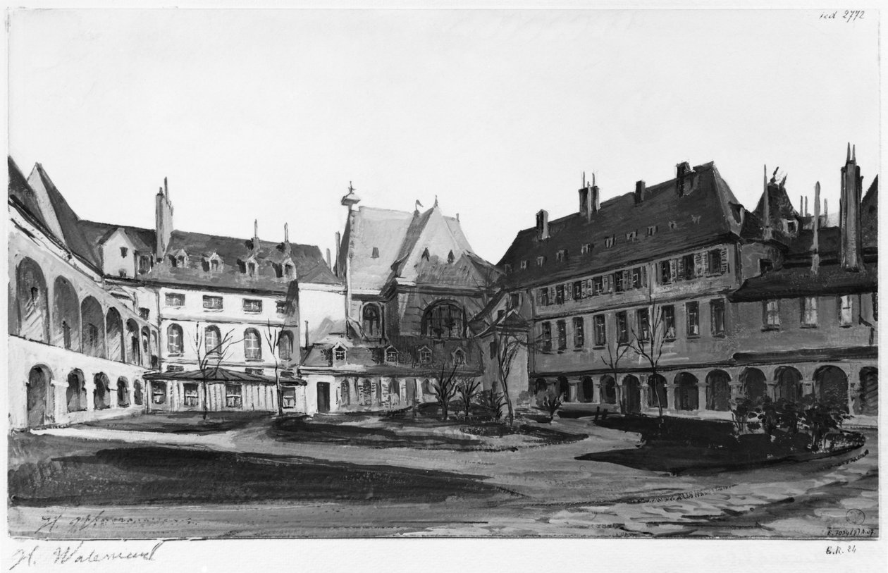Utsikt over Maternite Port-Royal, klosteret, 1905 av Herminie Waterneau