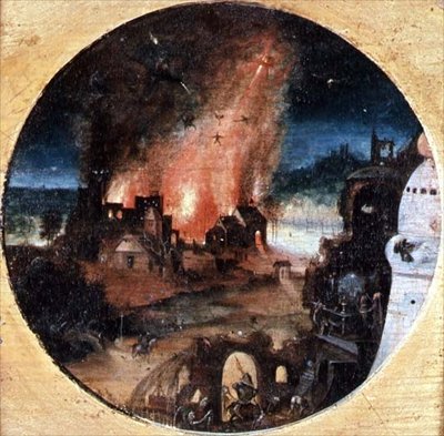 Fristelsen til St. Antonius av Herri met de (c.1510 p.1550) Bles