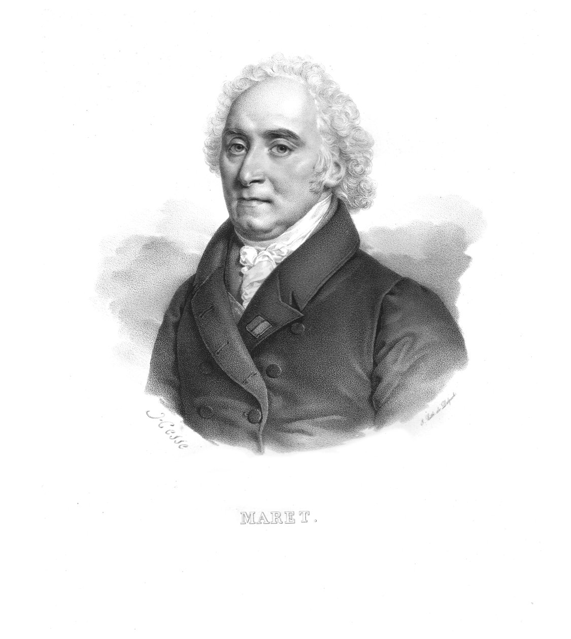 Hugues-Bernard Maret, Duc de Bassano, c1820-årene. av Hesse