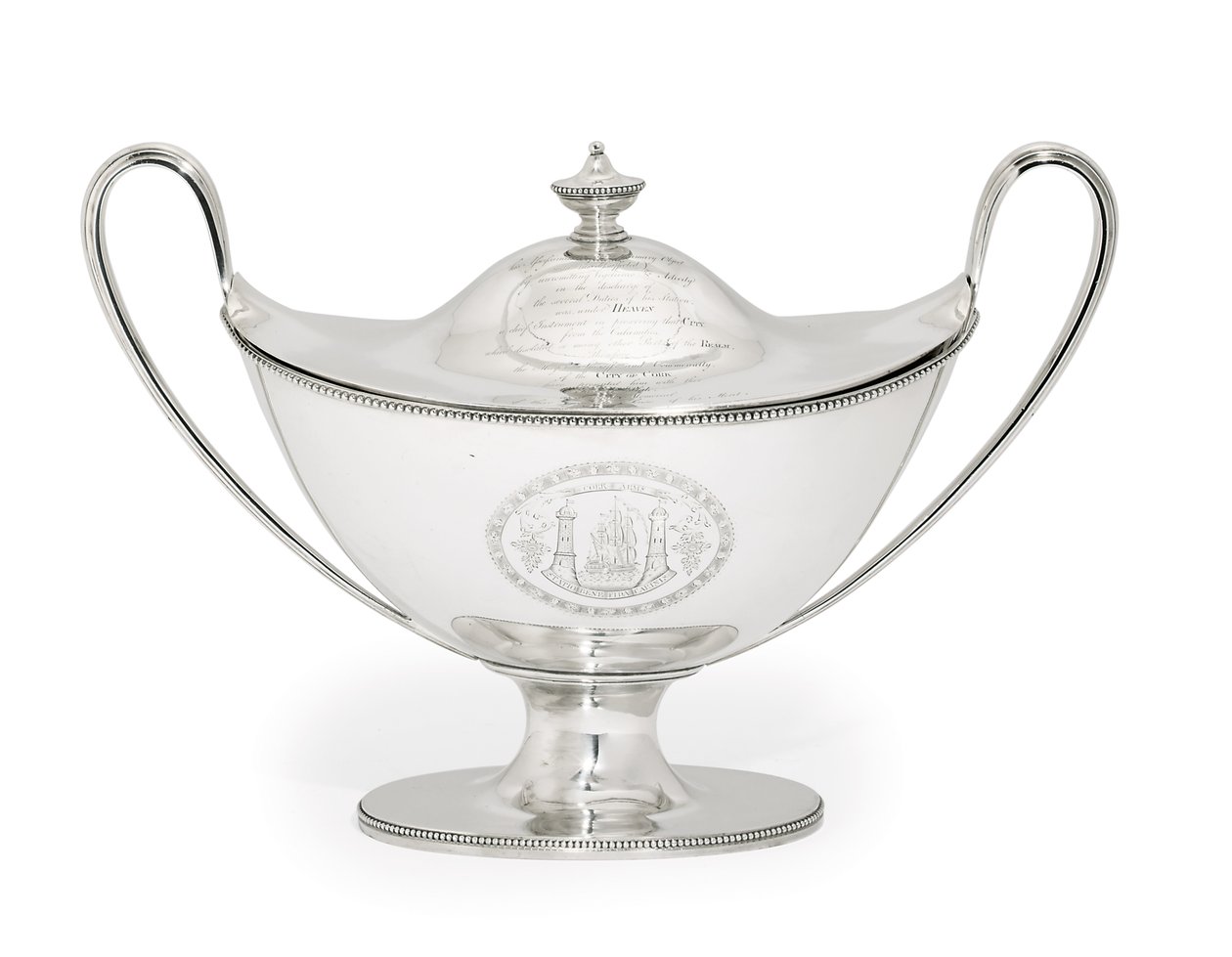 George III suppeterrin og omslag, 1787 av Hester Bateman