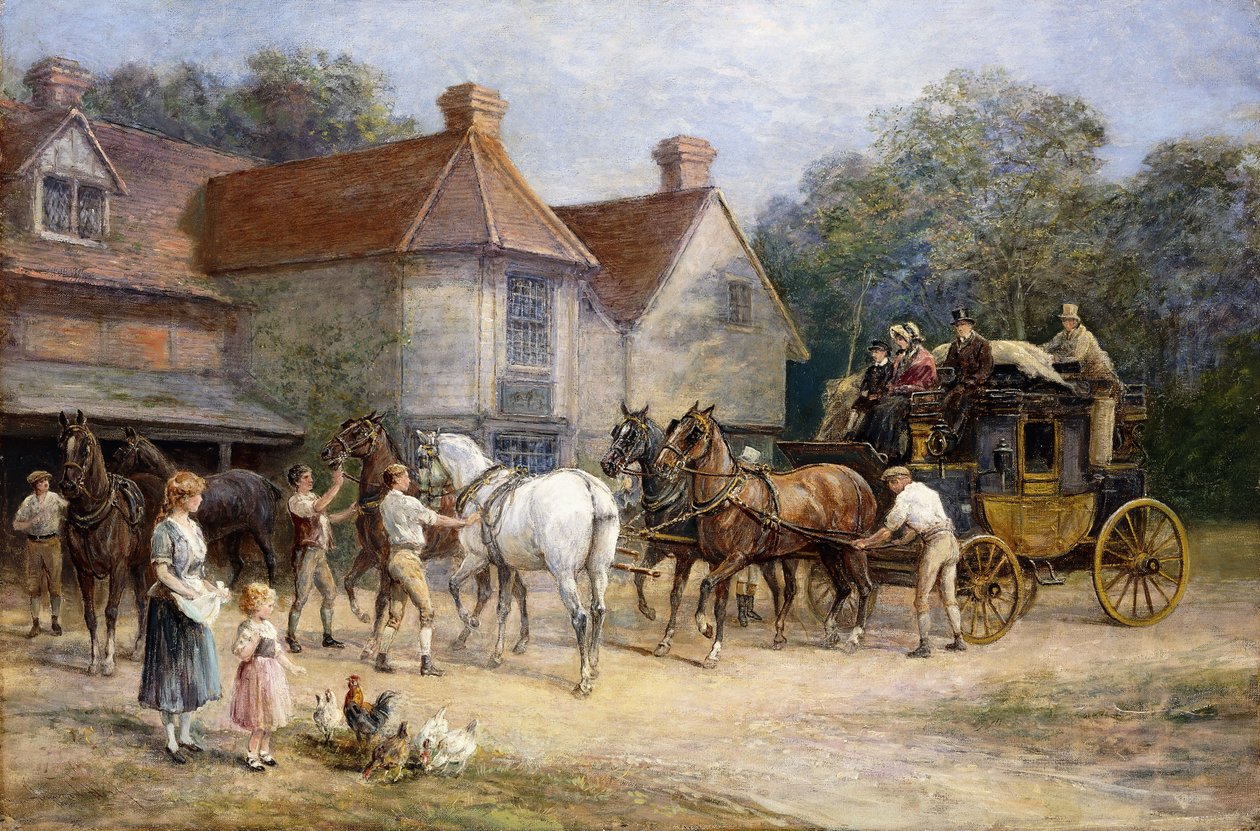 Skifte hester, av Heywood Hardy