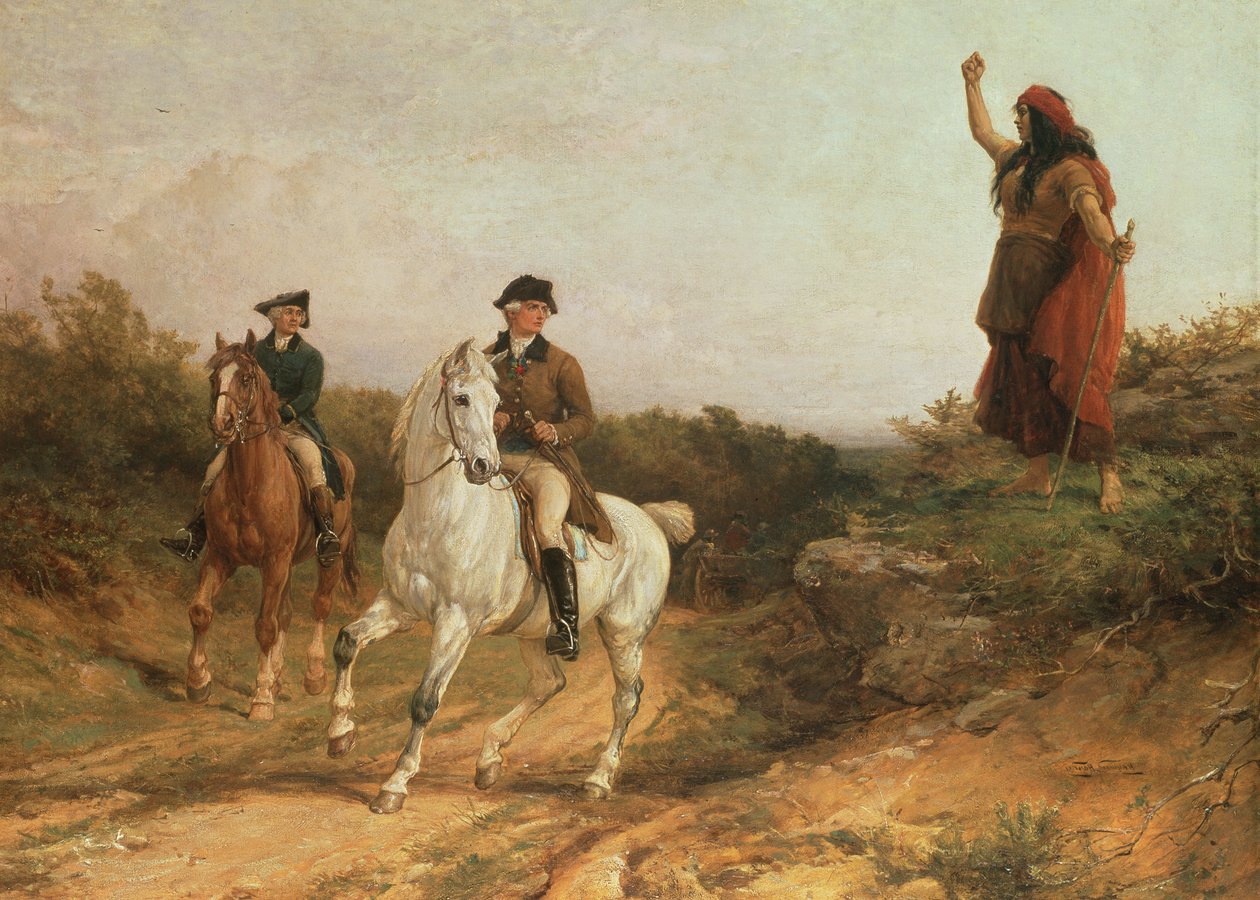 Meg Merrilies fra Keats-diktet Old Meg she was a Gypsy av Heywood Hardy