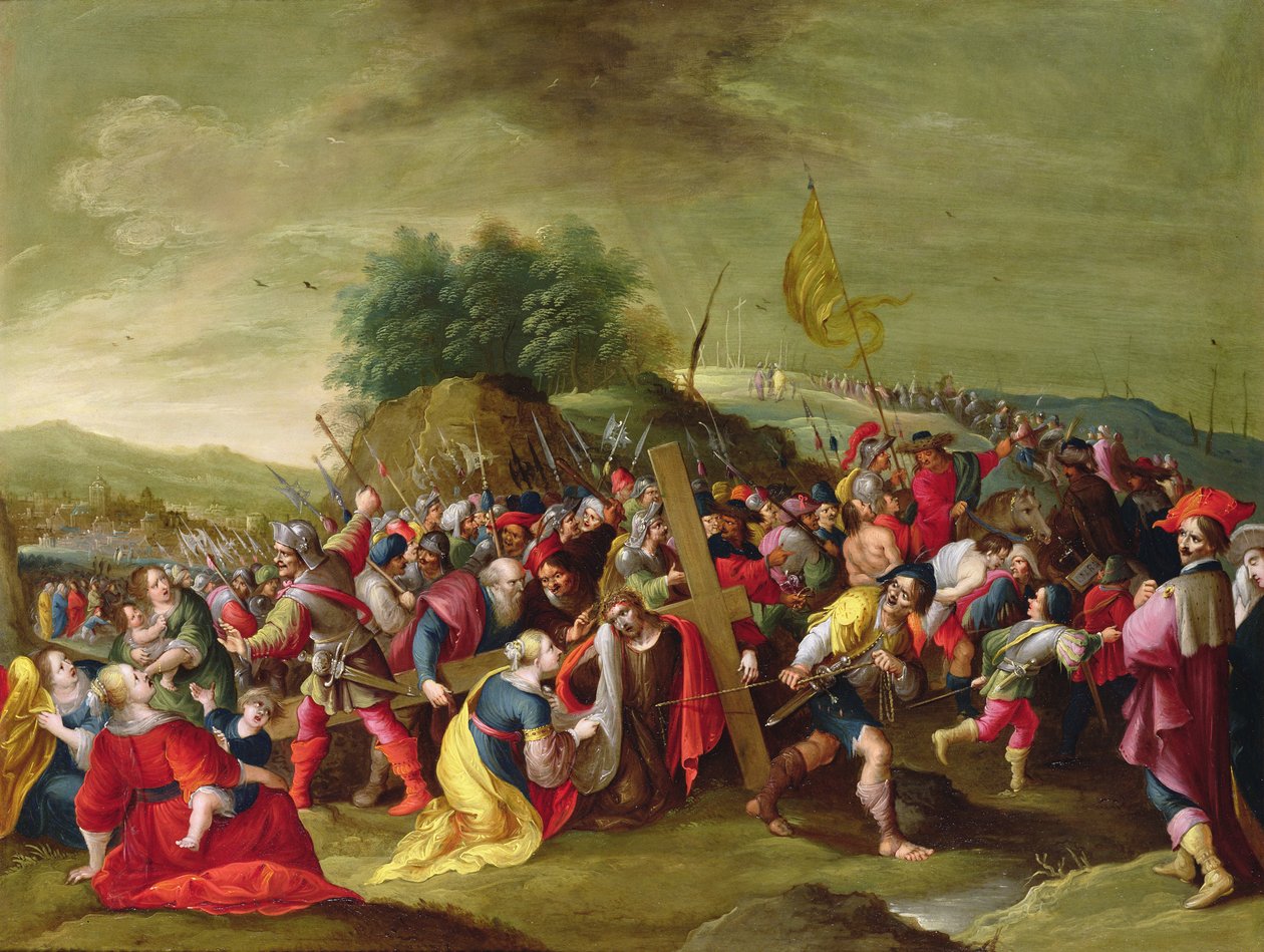 Kristus på veien til Golgata, 1600-tallet av Hieronymous Francken III