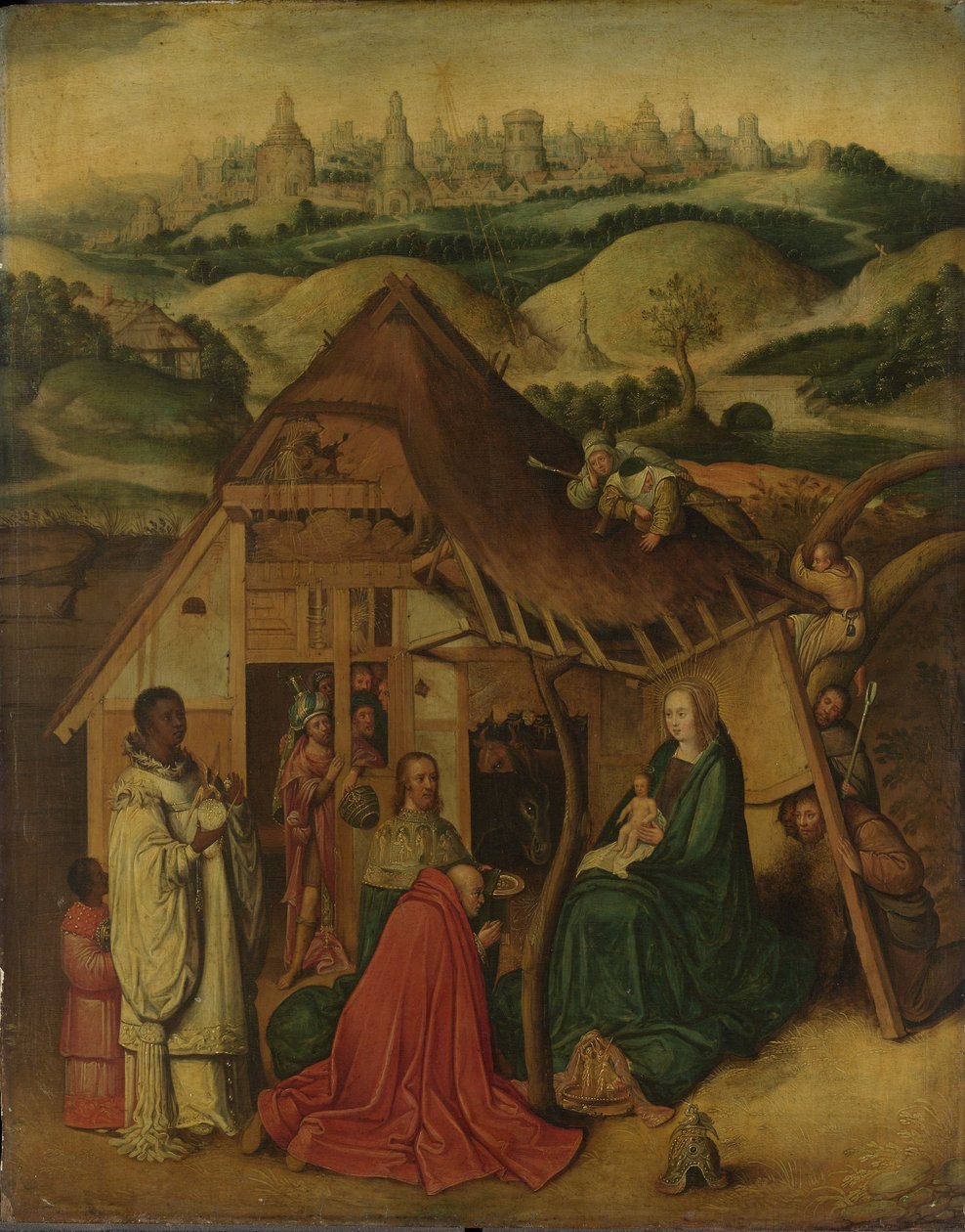 Tilbedelse av magi av Hieronymus Bosch