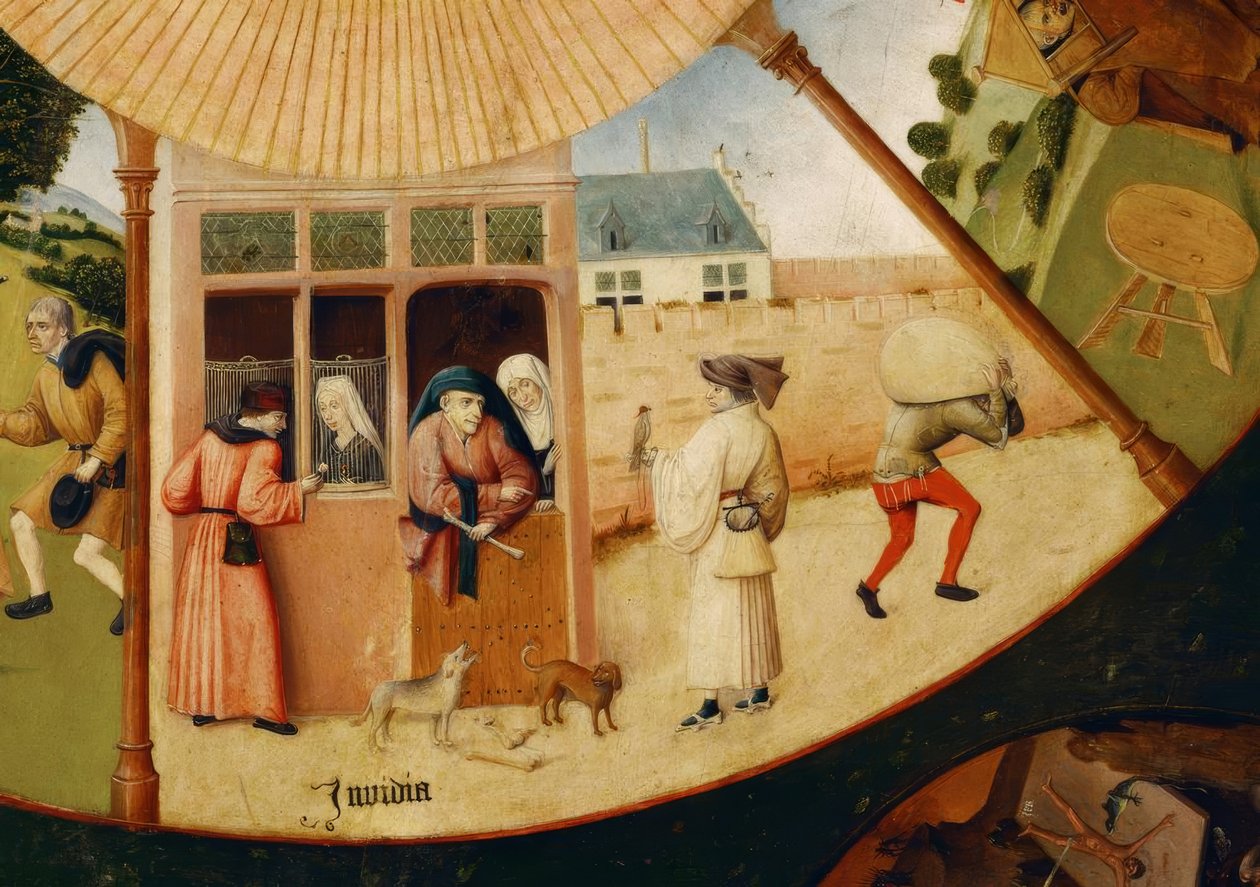 De syv store syndene og de fire siste tingene av Hieronymus Bosch