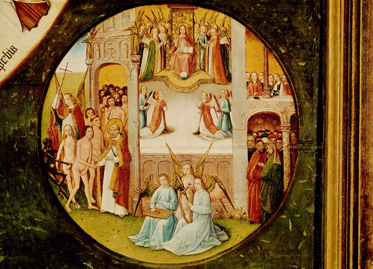 Paradise, detalj fra tabellen over de syv dødssynder og de fire siste tingene, ca. 1480 av Hieronymus Bosch