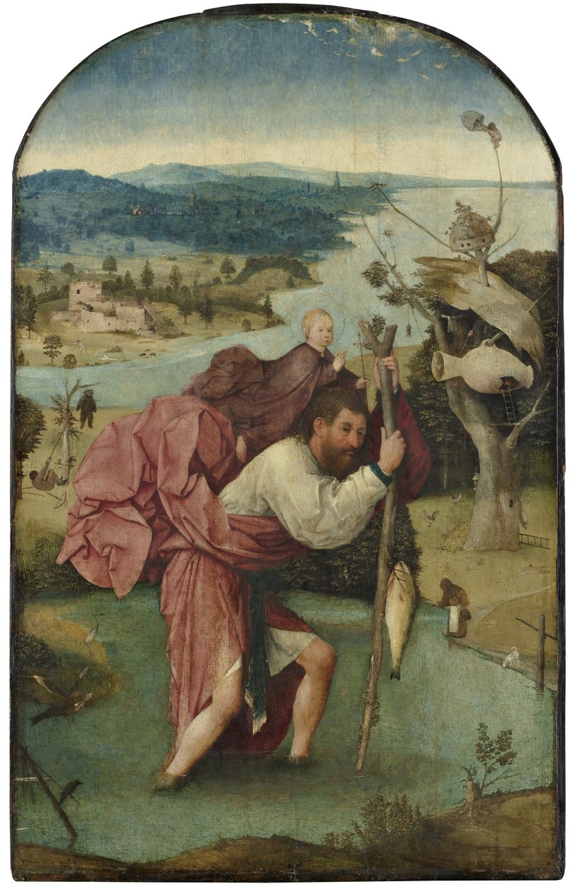 Den hellige Christopher av Hieronymus Bosch