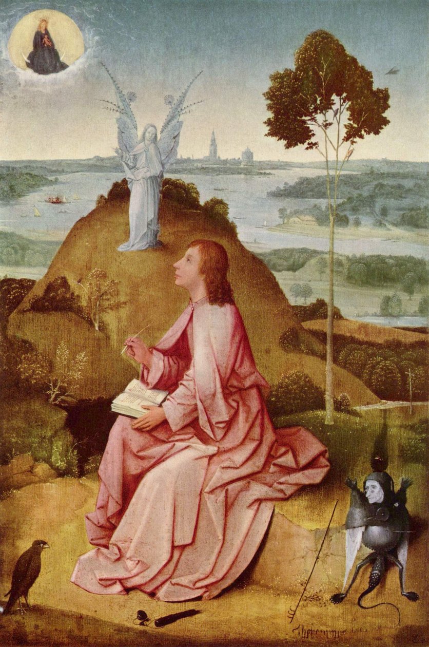 Evangelisten Johannes på Patmos av Hieronymus Bosch