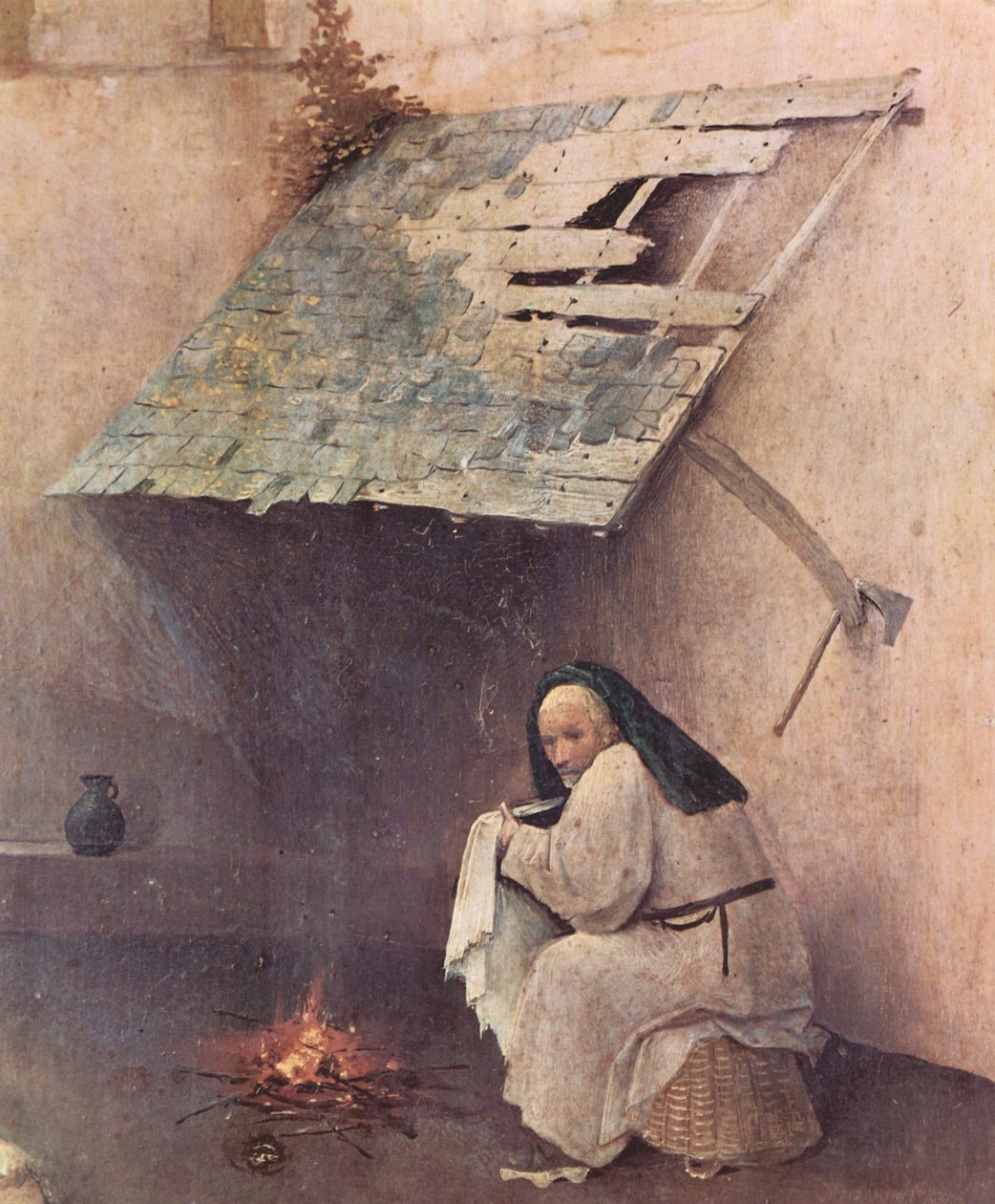 Den hellige Peter og giver av Hieronymus Bosch