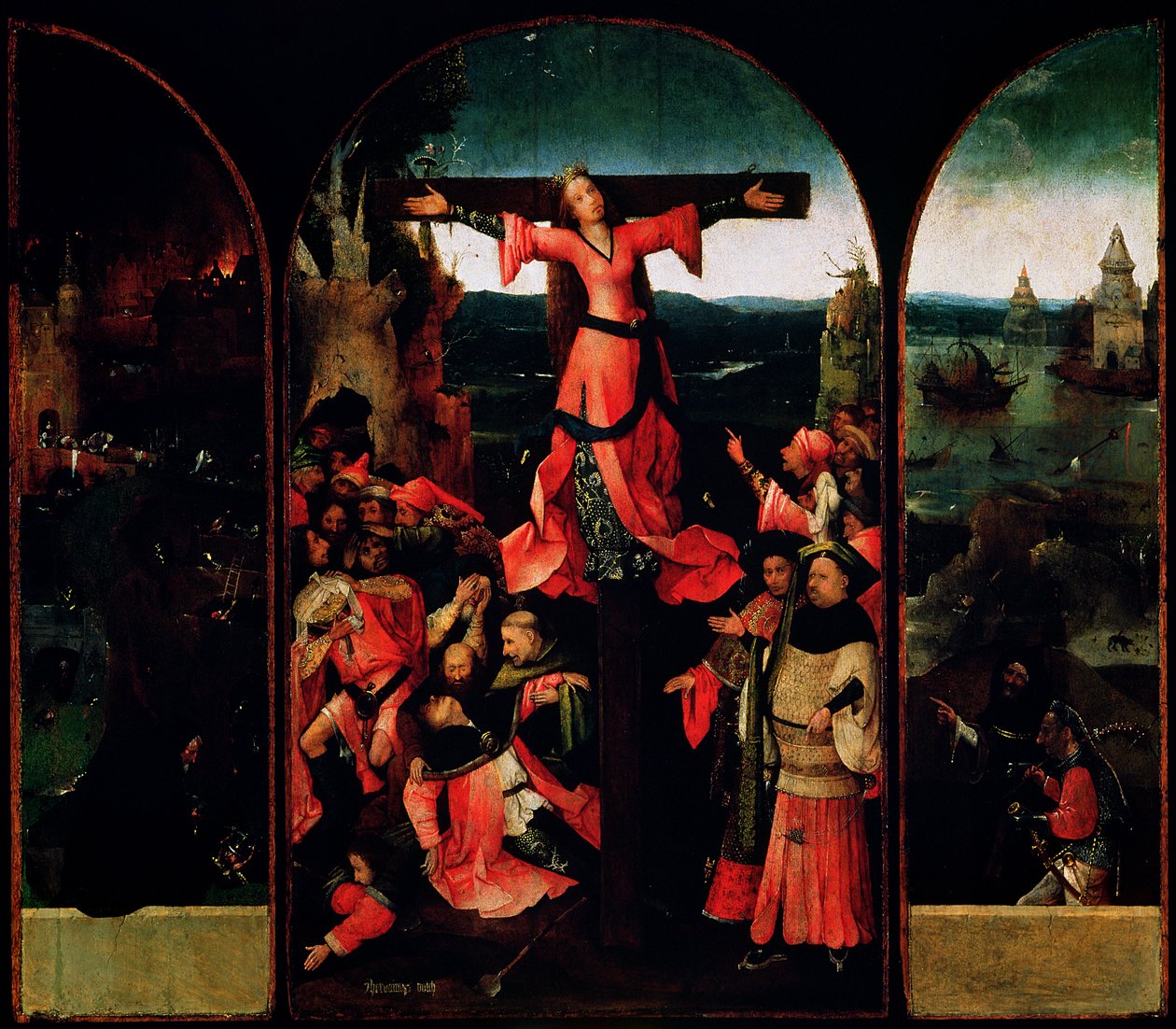 St. Liberata Triptych av Hieronymus Bosch