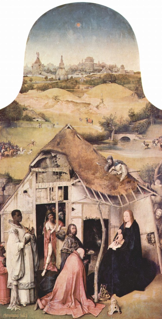 Tilbedelsen av magi av Hieronymus Bosch