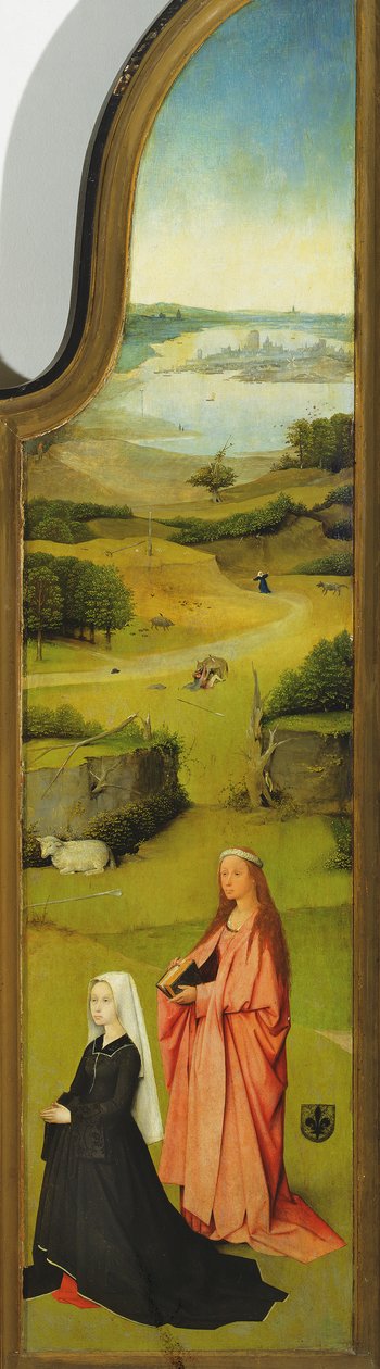 The Adoration of the Magi, detalj på høyre panel, 1510 olje på panel detalj av 3427 av Hieronymus Bosch