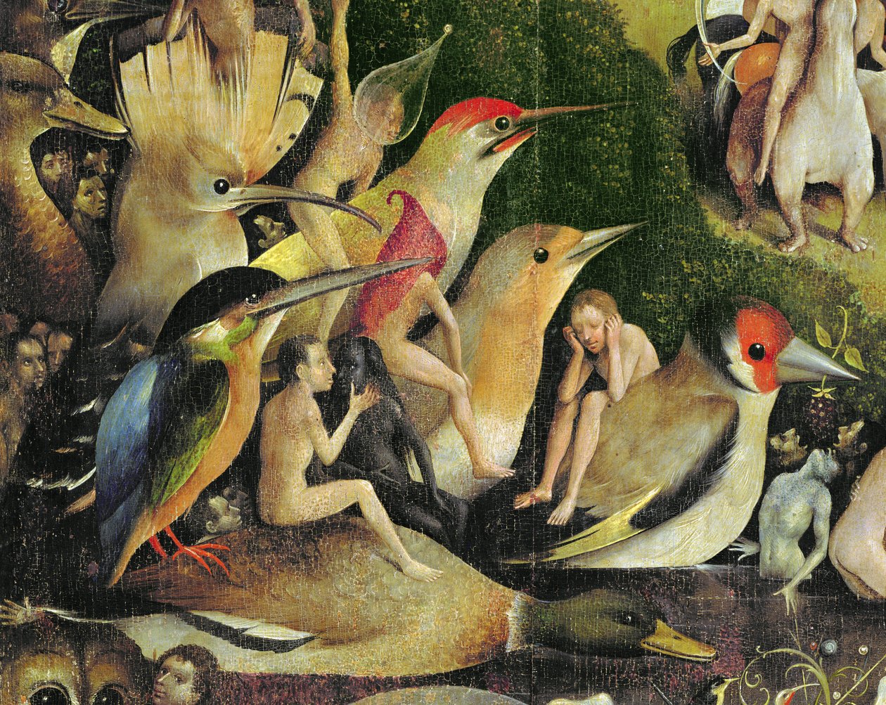 The Garden of Earthly Delights, ca. 1500 (detalj av 3425) av Hieronymus Bosch