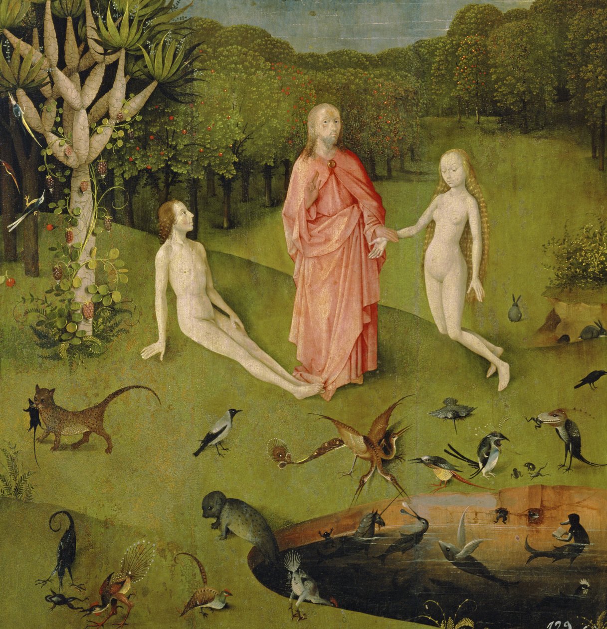 The Garden of Earthly Delights, ca. 1500 (detalj av 3425) av Hieronymus Bosch
