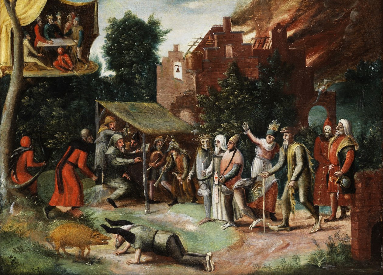 Fristelsen til Saint Anthony av Hieronymus Bosch
