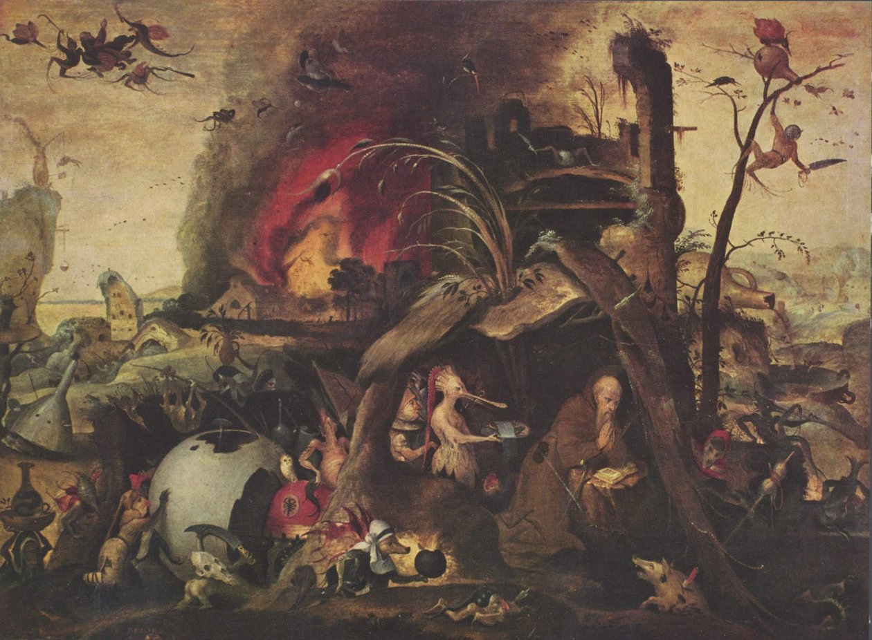 Fristelsen til Saint Anthony av Hieronymus Bosch